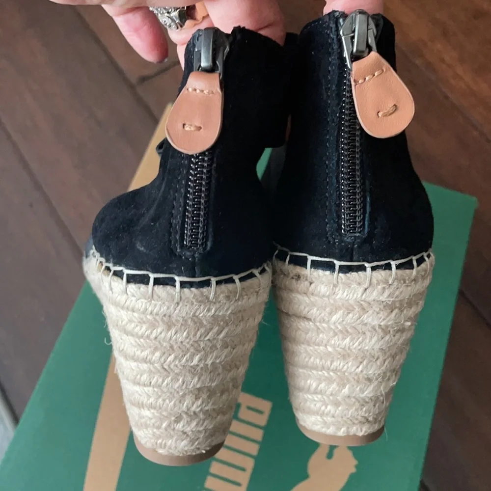 Gentle souls signature espadrille cross elastic wedge #19